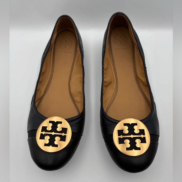 Tory Burch Shoes - Tory Burch black Cap Toe Ballet Flats
Size 9